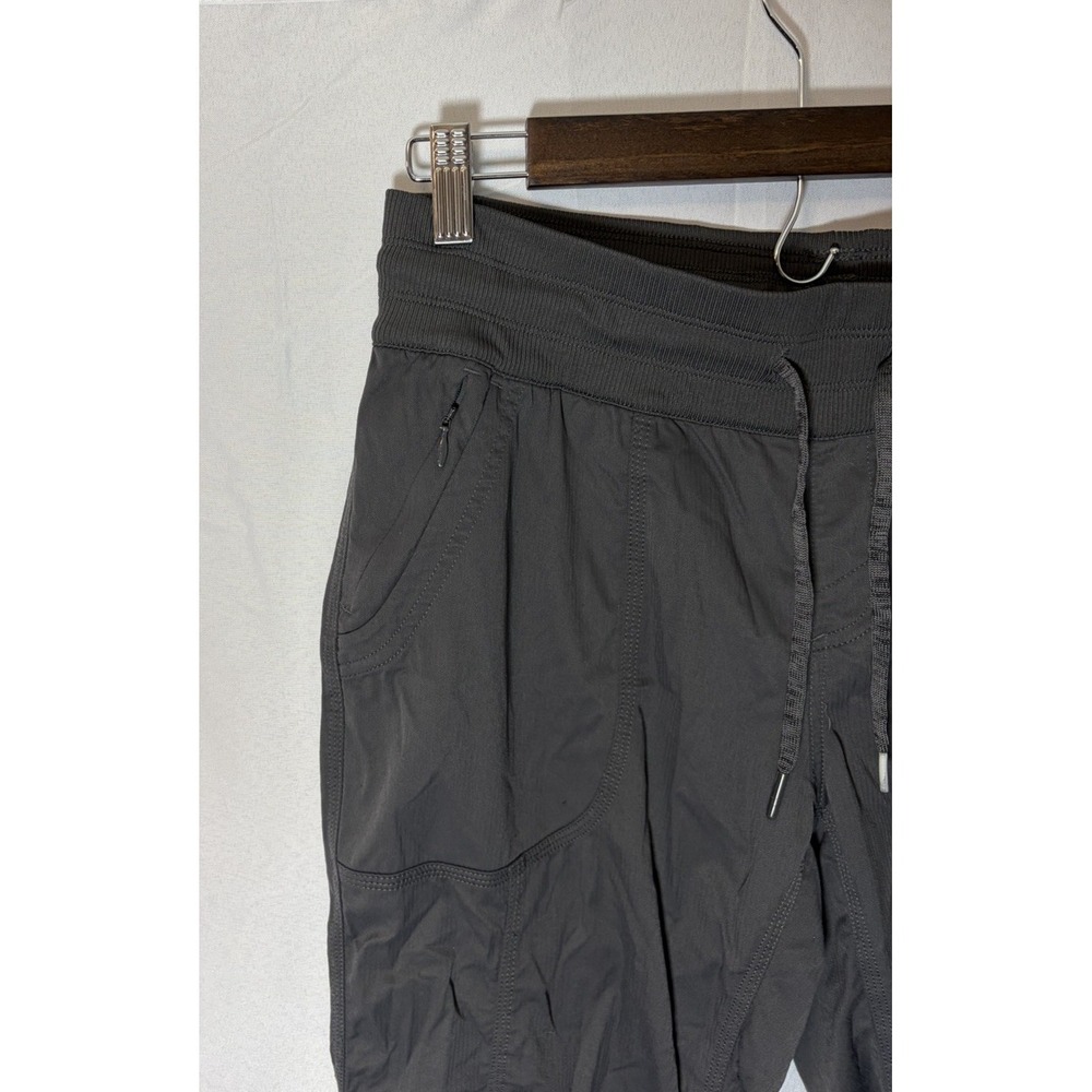 The North Face Womens Capri Cropped Pants Grey Drawstring Nylon Size M - Picture 5 of 16